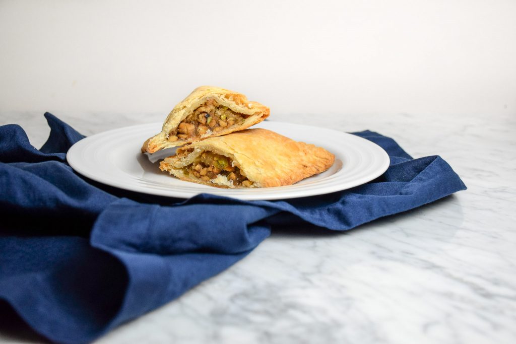 corned tempeh pasties