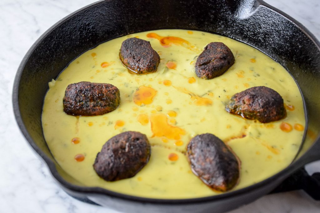 kale kofta kadhi curry