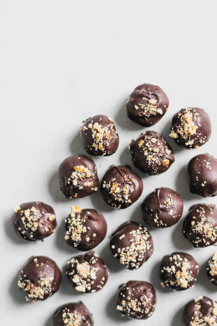 Vegan Chocolate Hazelnut Truffles • The Curious Chickpea