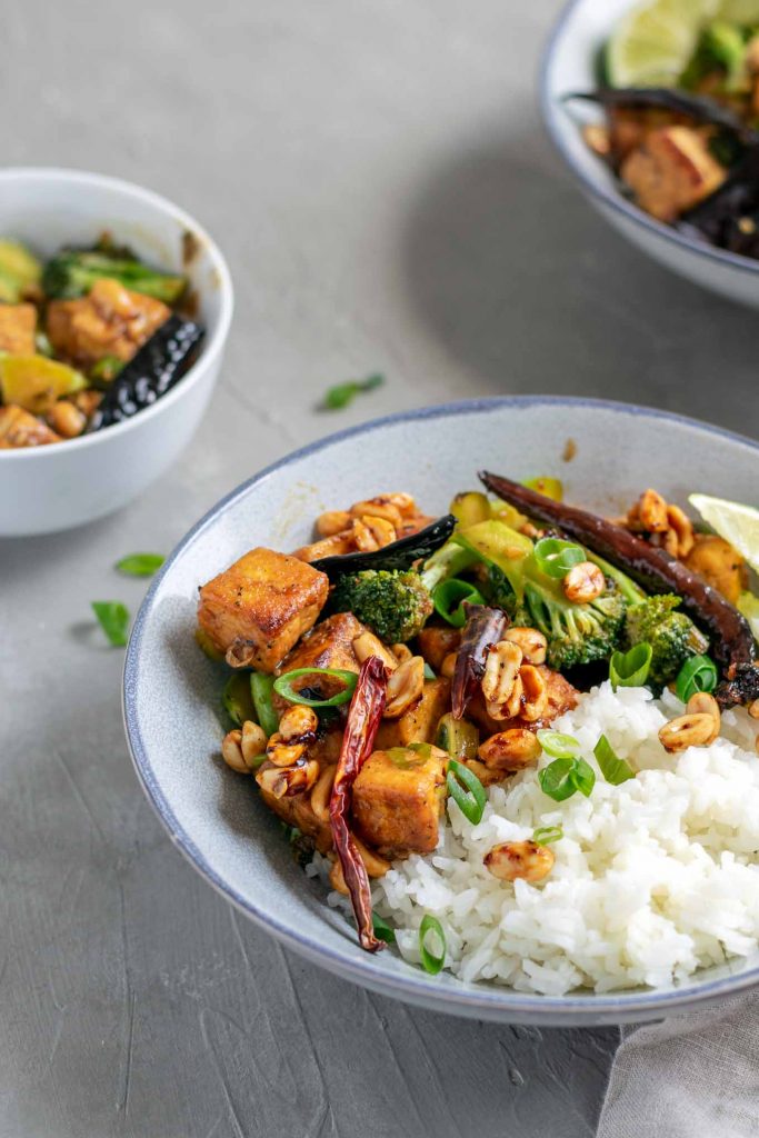 Vegan Kung Pao Tofu with Broccoli • The Curious Chickpea