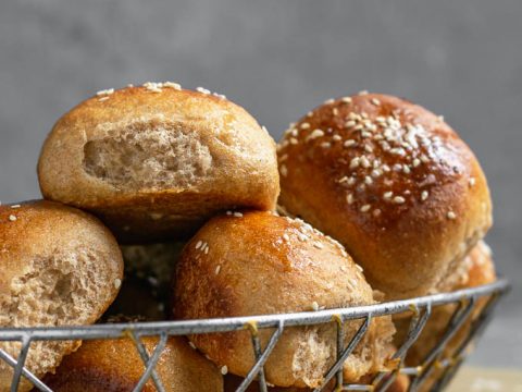 Soft 100% Whole Wheat Dinner Rolls - An Oregon Cottage