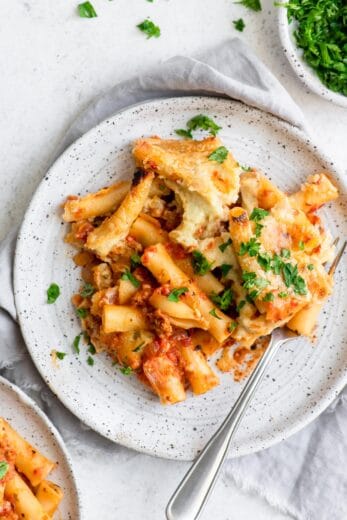 Easy Vegan Baked Ziti • The Curious Chickpea