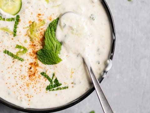 Vegan Raita Indian Cucumber And Mint Yogurt Sauce The Curious