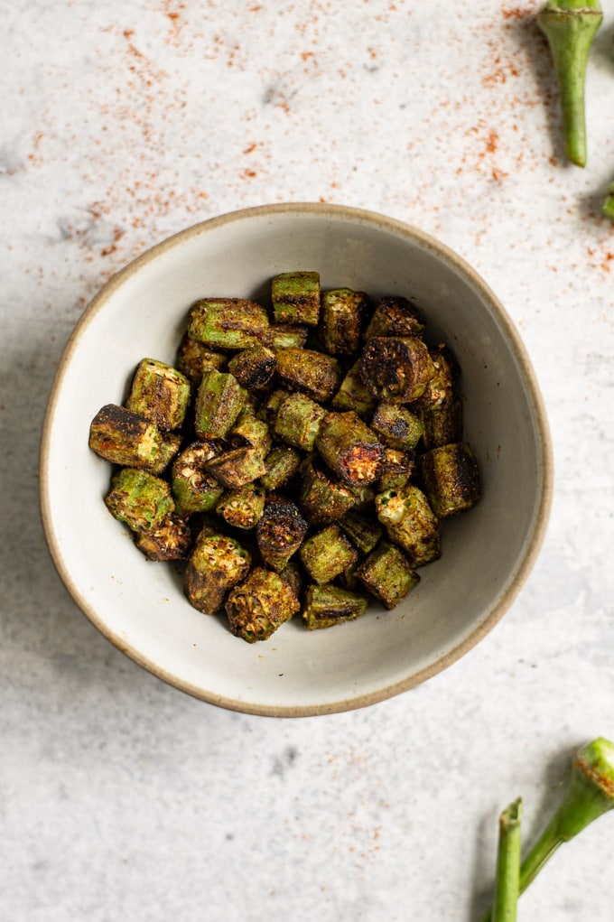 Bhindi Masala - Dry Fry Indian Okra • The Curious Chickpea