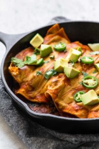 Vegan Lentil Enchiladas • The Curious Chickpea