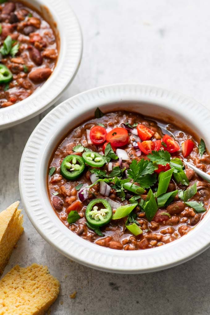 Easy Homemade Vegan Chili • The Curious Chickpea