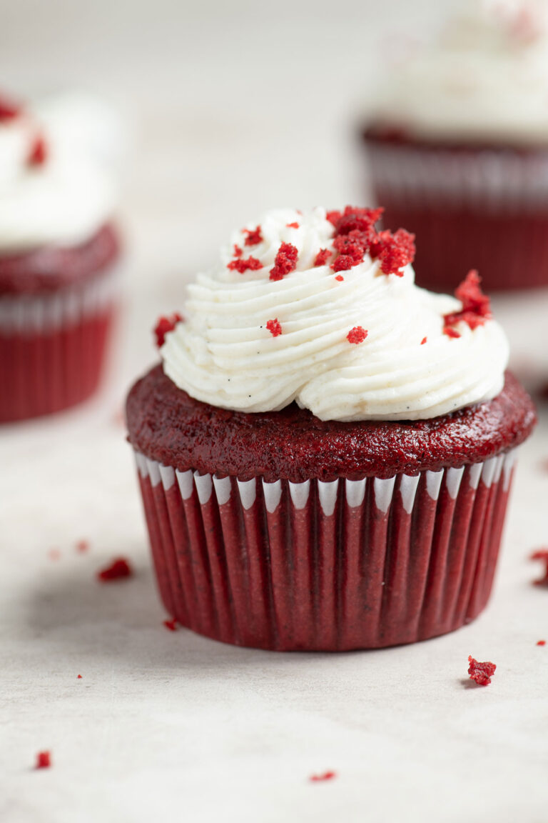 Vegan Red Velvet Cupcakes • The Curious Chickpea