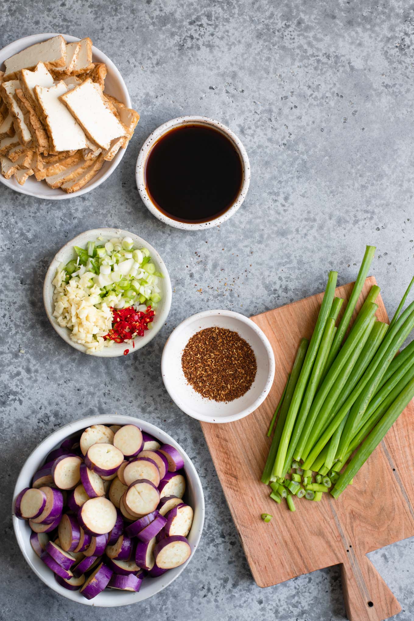 Spicy Sichuan Noodles with Eggplant • The Curious Chickpea