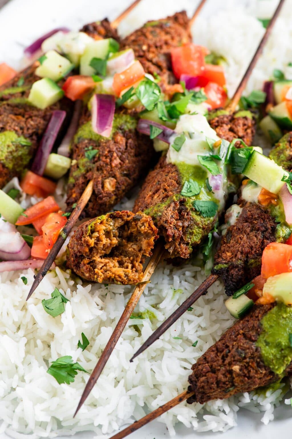 Vegan Sheekh Kababs • The Curious Chickpea