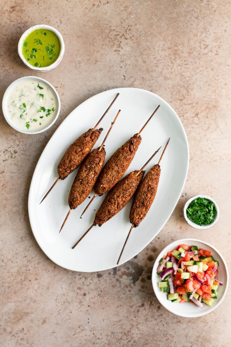 Vegan Sheekh Kababs • The Curious Chickpea