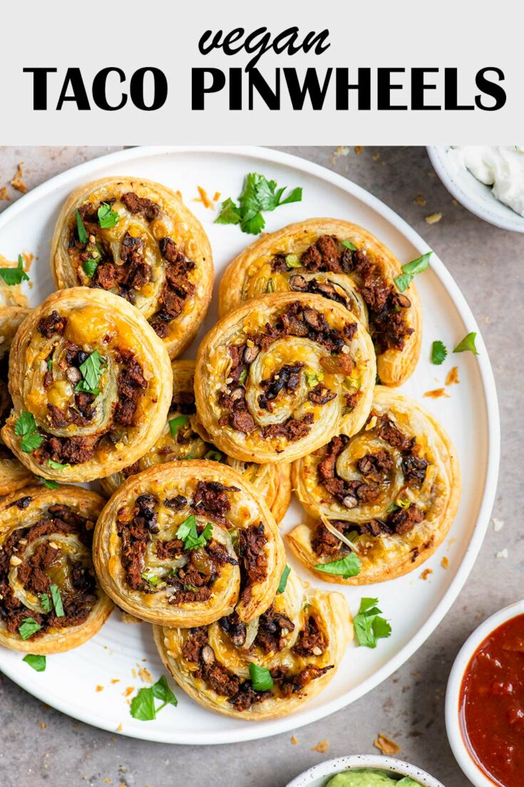 Vegan Taco Pinwheels • The Curious Chickpea