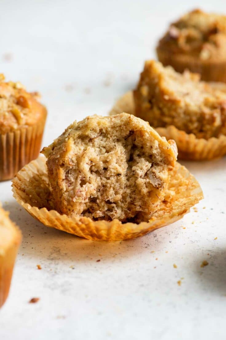 Vegan Banana Nut Muffins • The Curious Chickpea