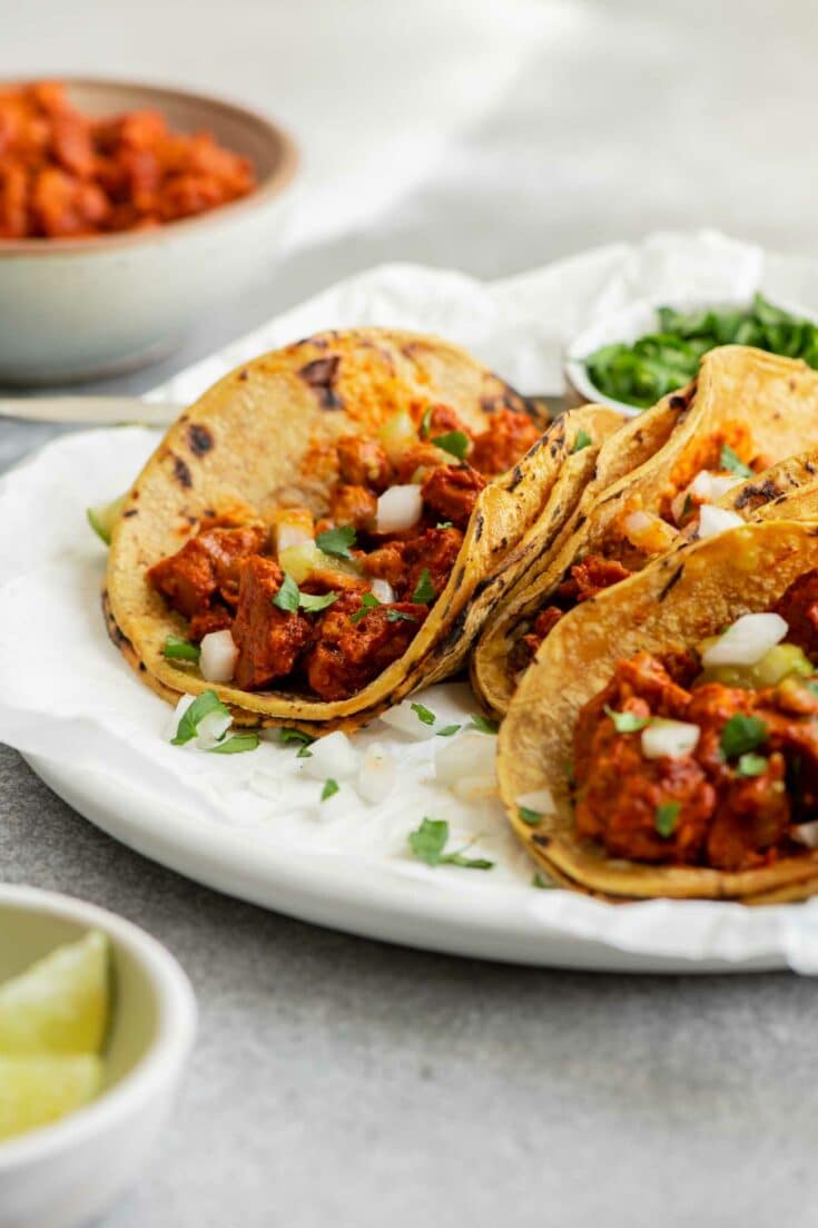 Vegan Barbacoa Tacos • The Curious Chickpea