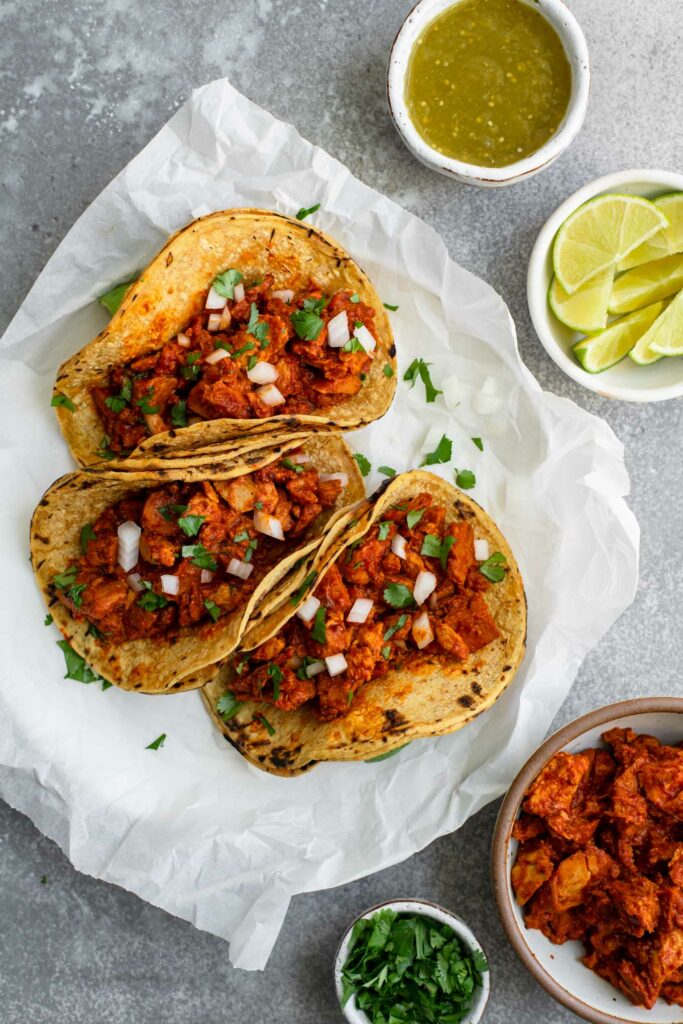 Vegan Barbacoa Tacos • The Curious Chickpea