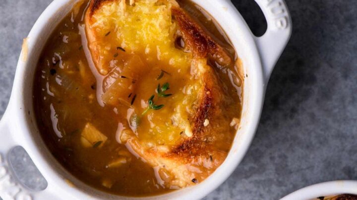 Vegan French Onion Soup (Gluten Free, Vegetarian, Meatless)